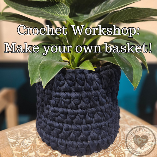 Crochet your own basket Workshop! 29th May 2024 Grays Coffee Shop