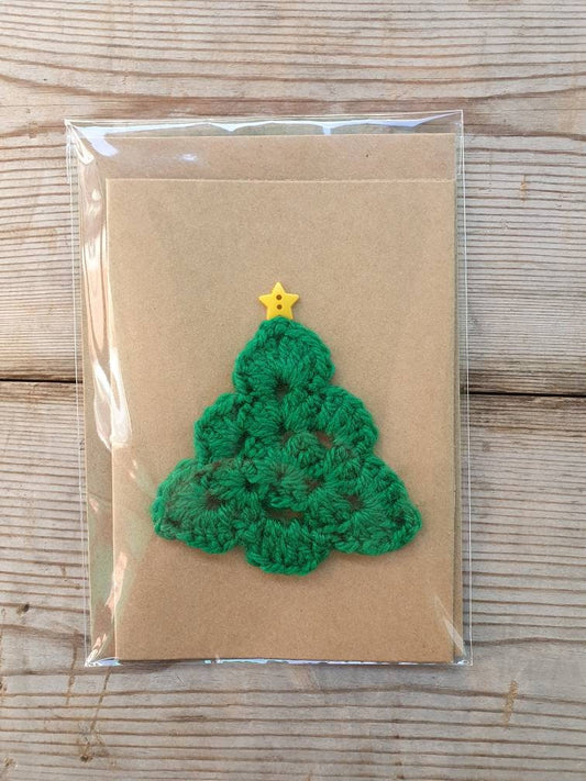 Crochet Christmas Tree Card (Medium)